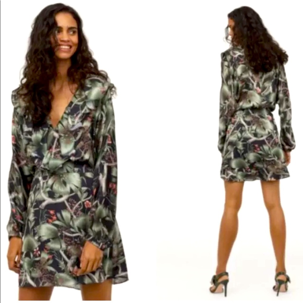 NWT JOHANNA ORTIZ x H&M Mini Floral Dress Sz S - Picture 2 of 10